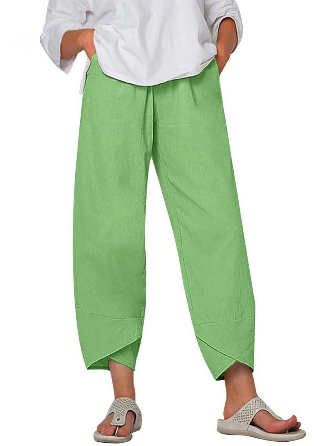 Women's Solid Color Loose Elegant Casual Simple Pants