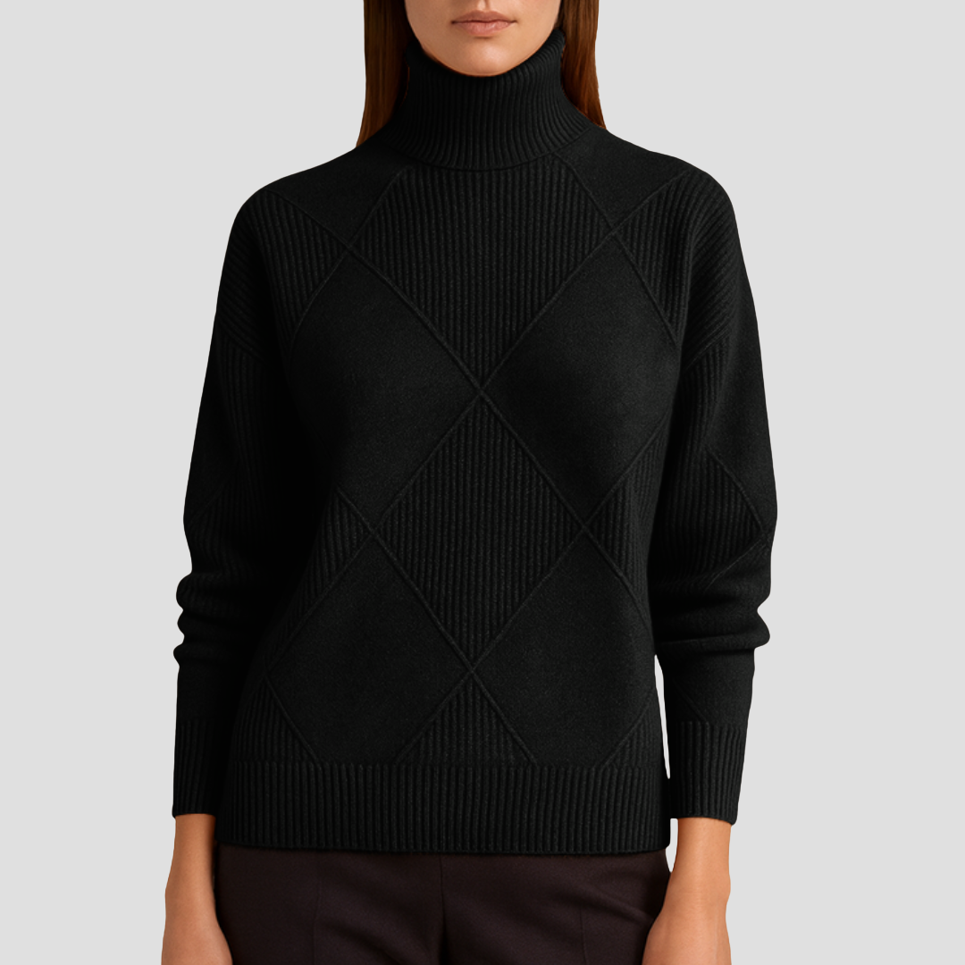 Zetta | Ribbed Turtleneck Jumper