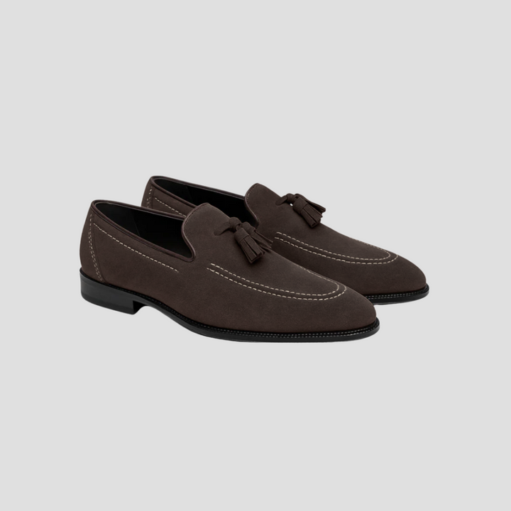 Arthur | Suede Tassel Loafers