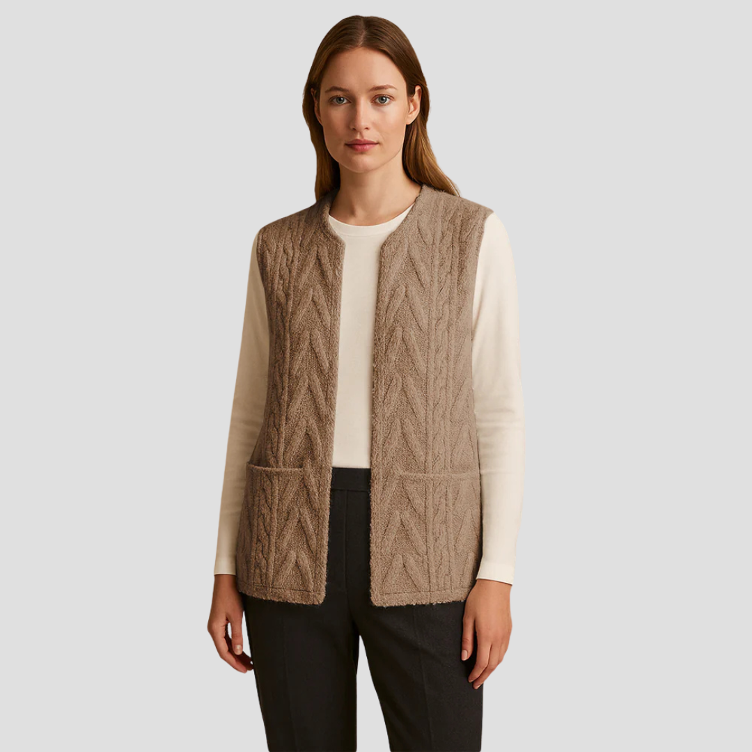 Pearl | Knitted Fleece Gilet