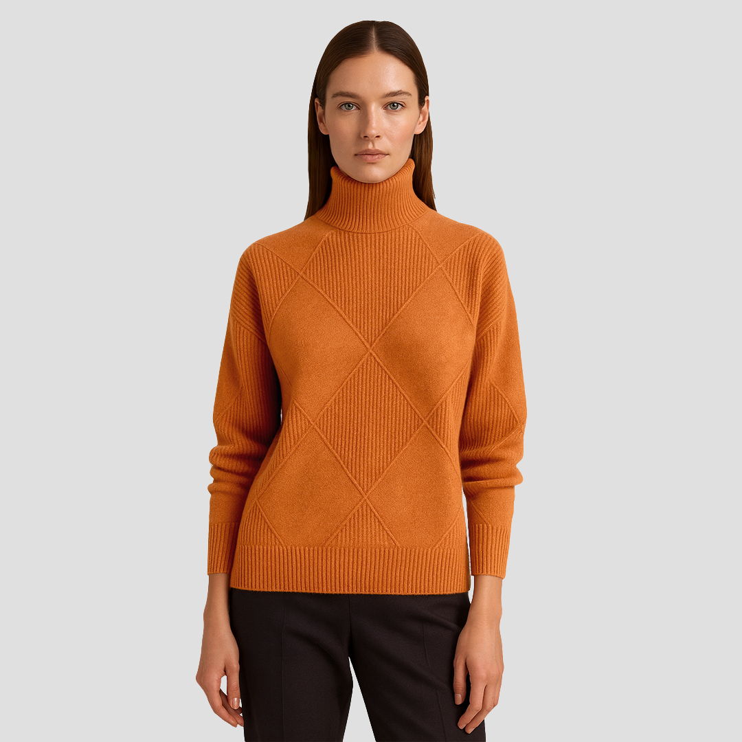 Zetta | Ribbed Turtleneck Jumper