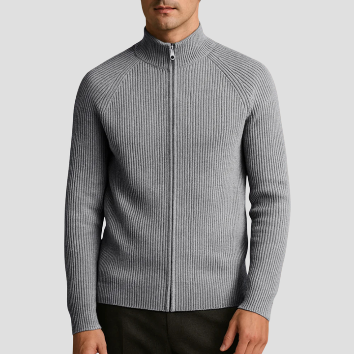 Blake | Smart Knit Zip Cardigan