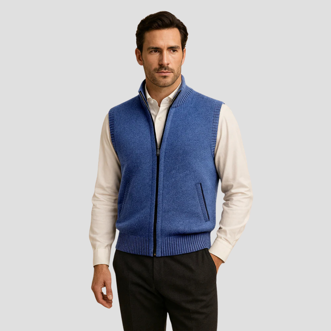 Emrys | Zip-Up Knit Gilet