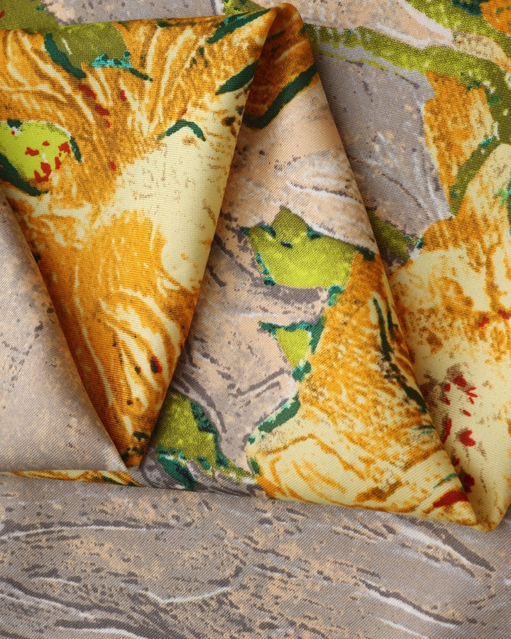 Old Money Impressionist Garden Scarf