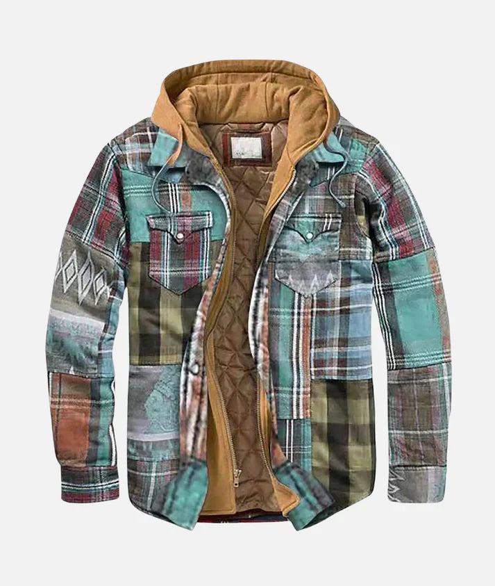 Reveur | Checked Jacket with Hood