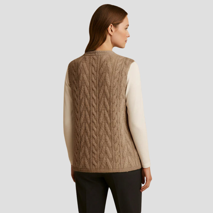 Pearl | Knitted Fleece Gilet