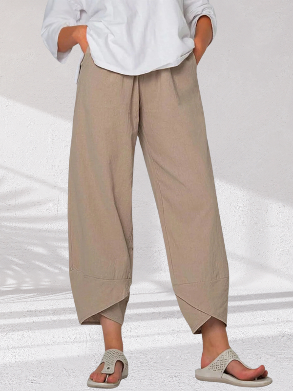 Women's Solid Color Loose Elegant Casual Simple Pants