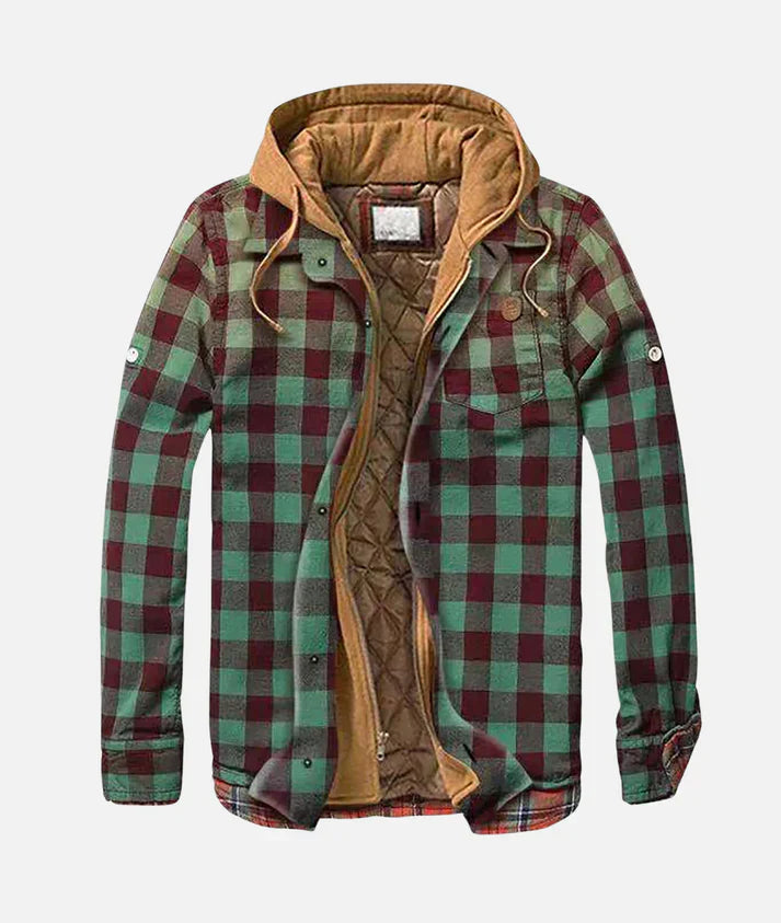 Reveur | Checked Jacket with Hood