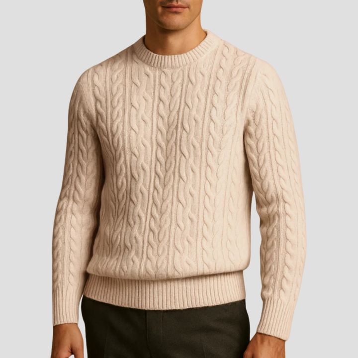 Kester | Wool Cable-Knit Jumper