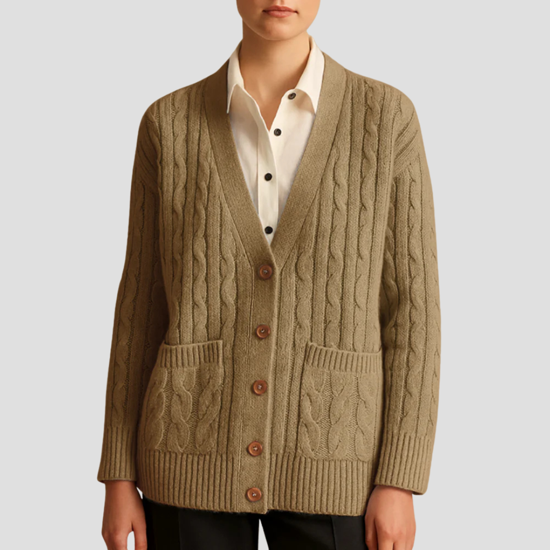 Imogen | Cable Knit Cardigan