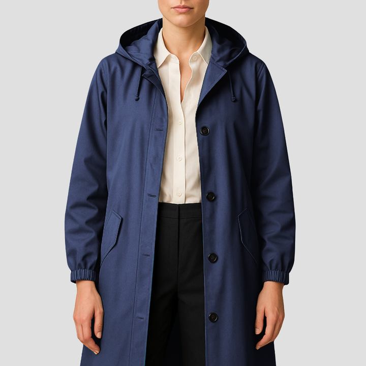 Violet | Hooded Trench Coat