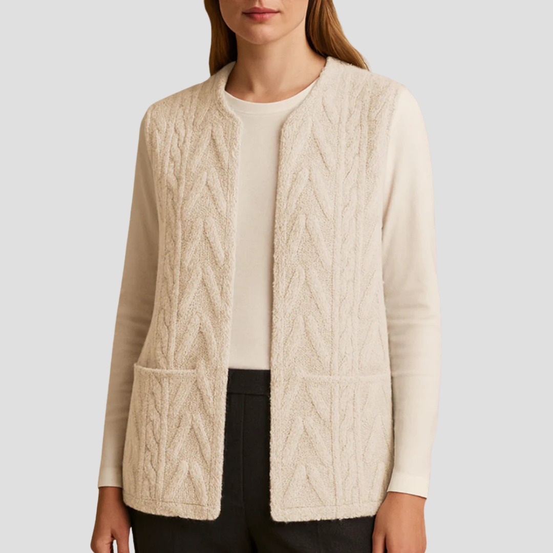Pearl | Knitted Fleece Gilet