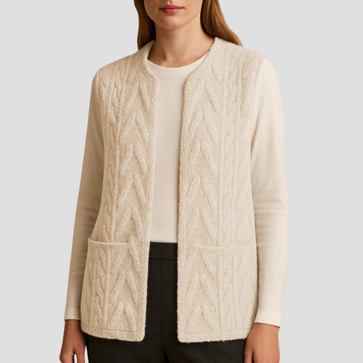 Pearl | Knitted Fleece Gilet