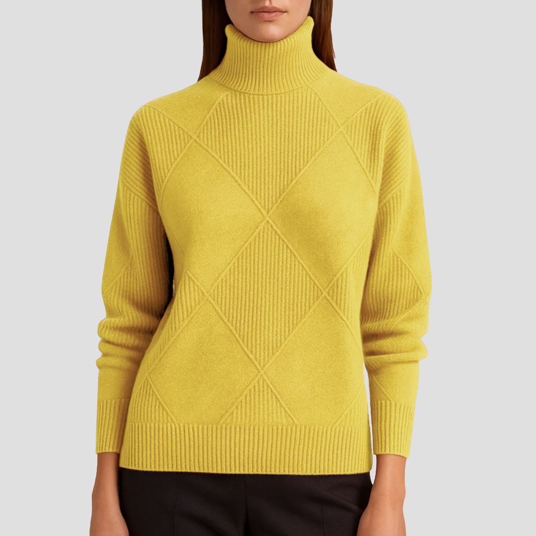 Zetta | Ribbed Turtleneck Jumper