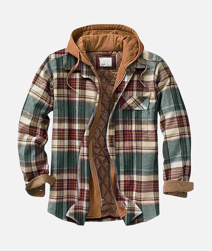 Reveur | Checked Jacket with Hood