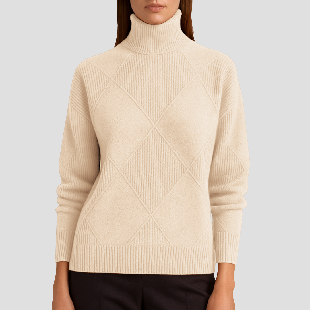 Zetta | Ribbed Turtleneck Jumper