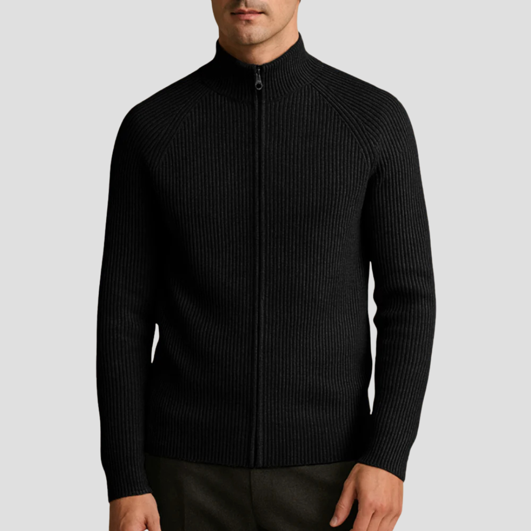 Blake | Smart Knit Zip Cardigan
