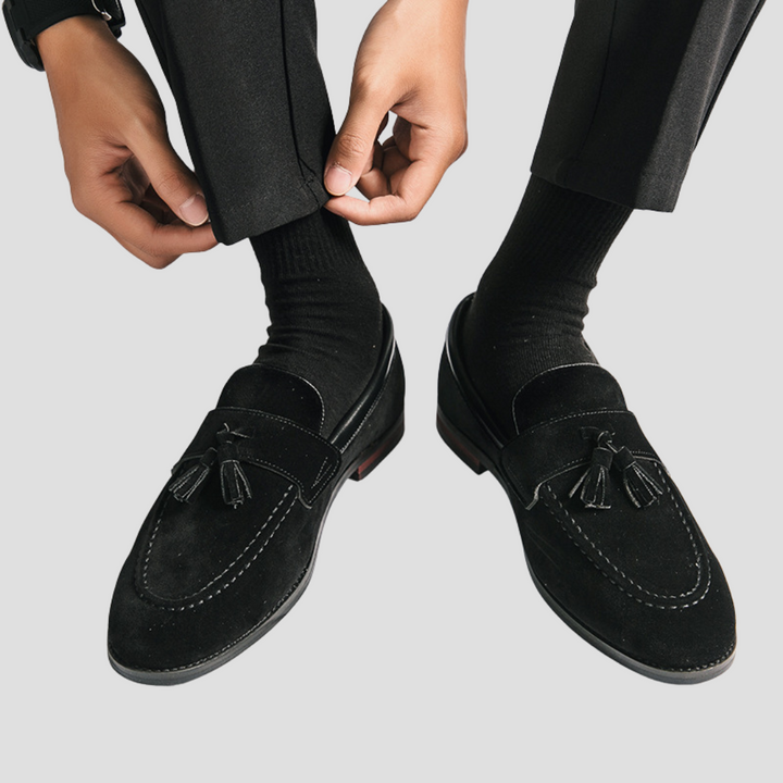 Arthur | Suede Tassel Loafers