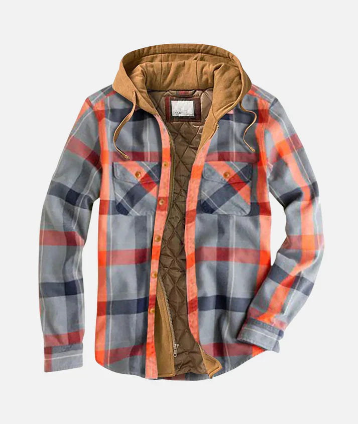 Reveur | Checked Jacket with Hood