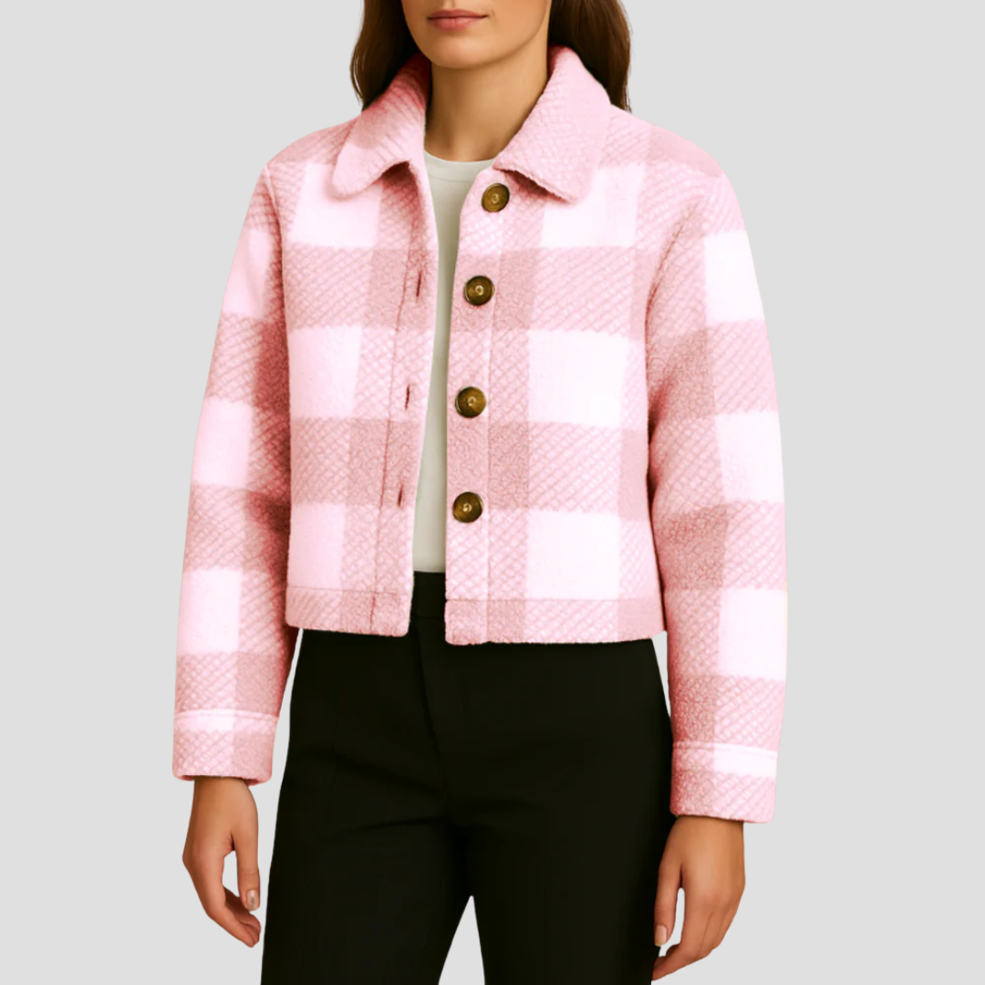 Iris | Plaid Teddy Jacket