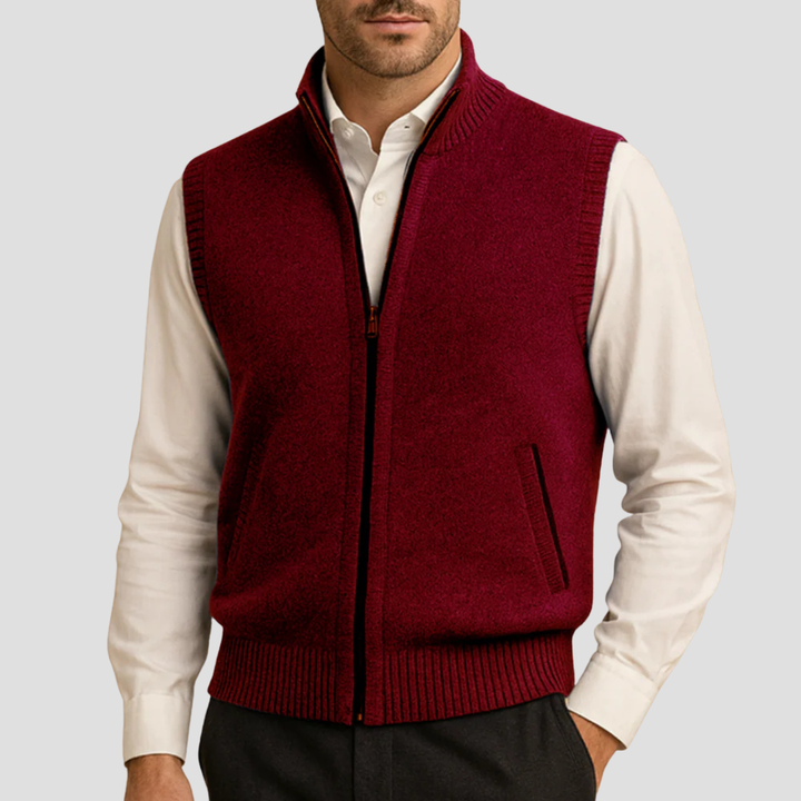 Emrys | Zip-Up Knit Gilet