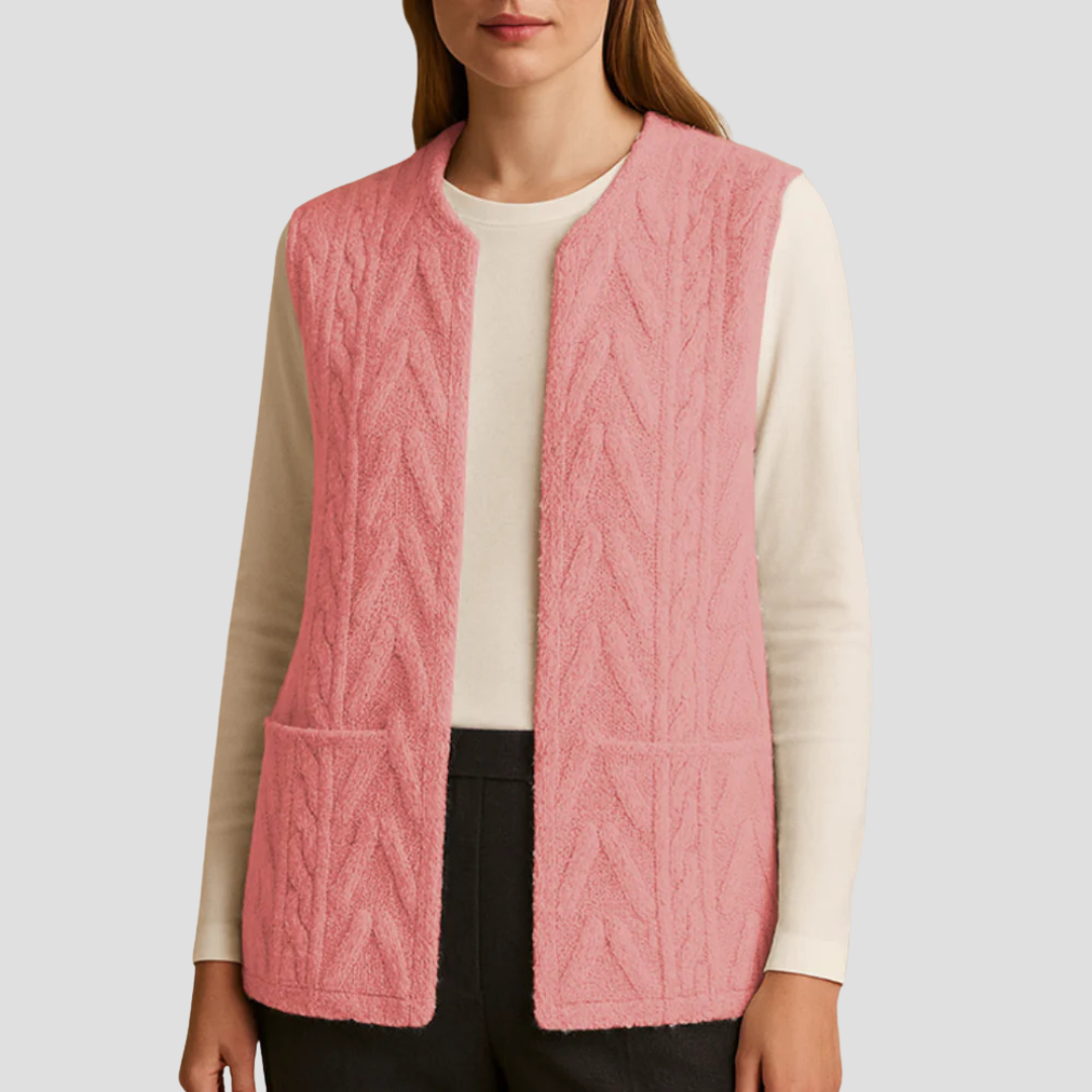 Pearl | Knitted Fleece Gilet