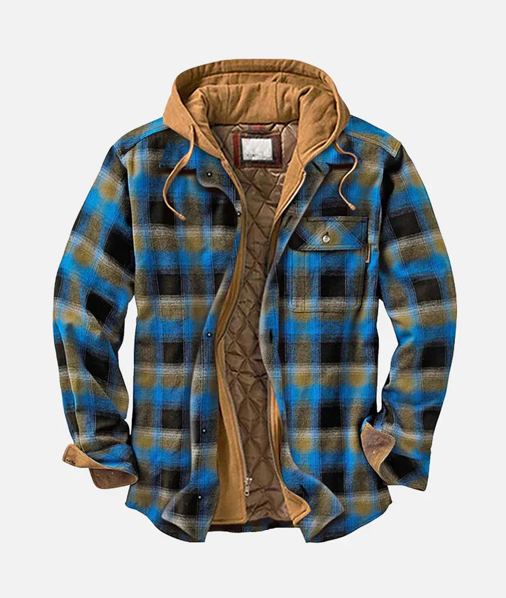 Reveur | Checked Jacket with Hood
