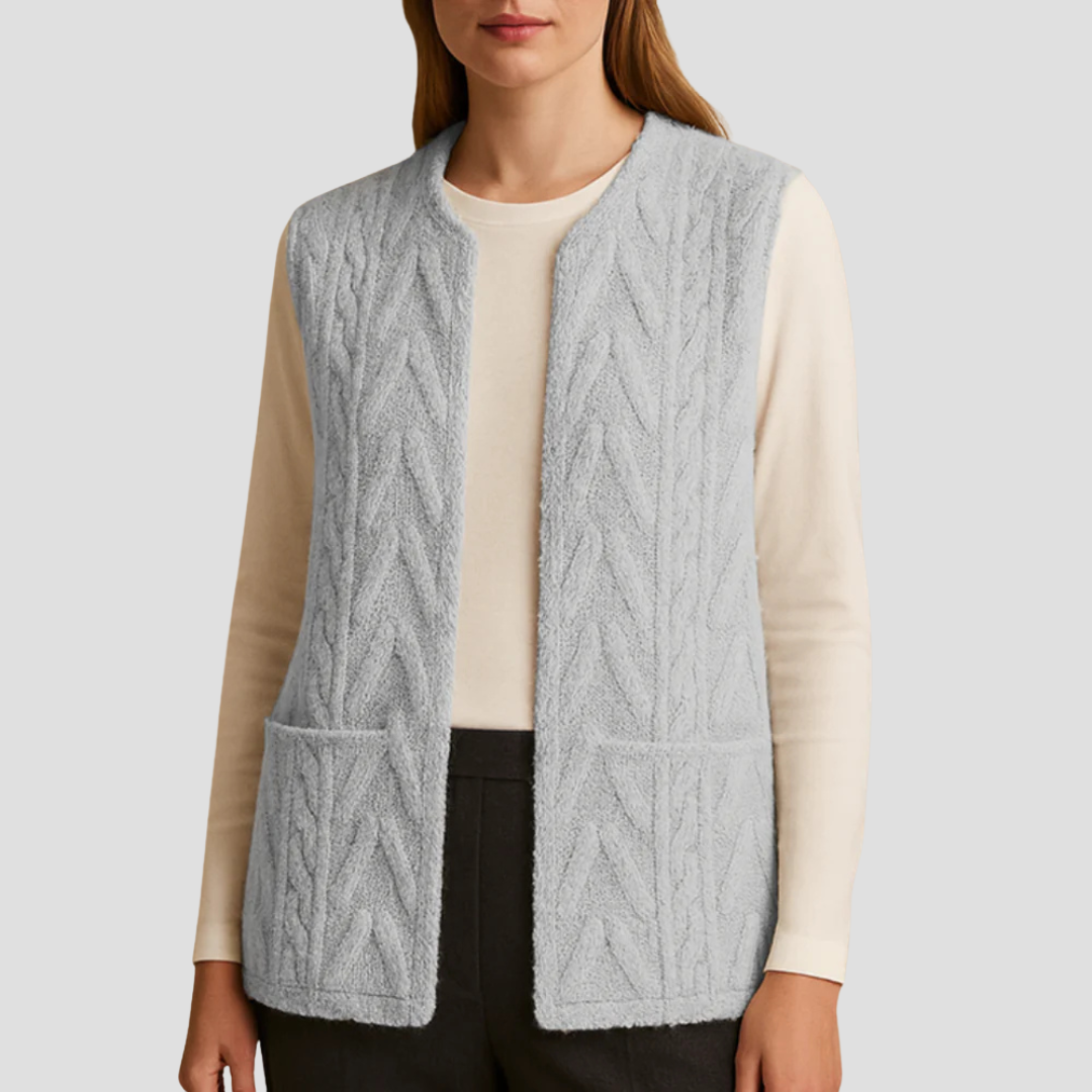 Pearl | Knitted Fleece Gilet