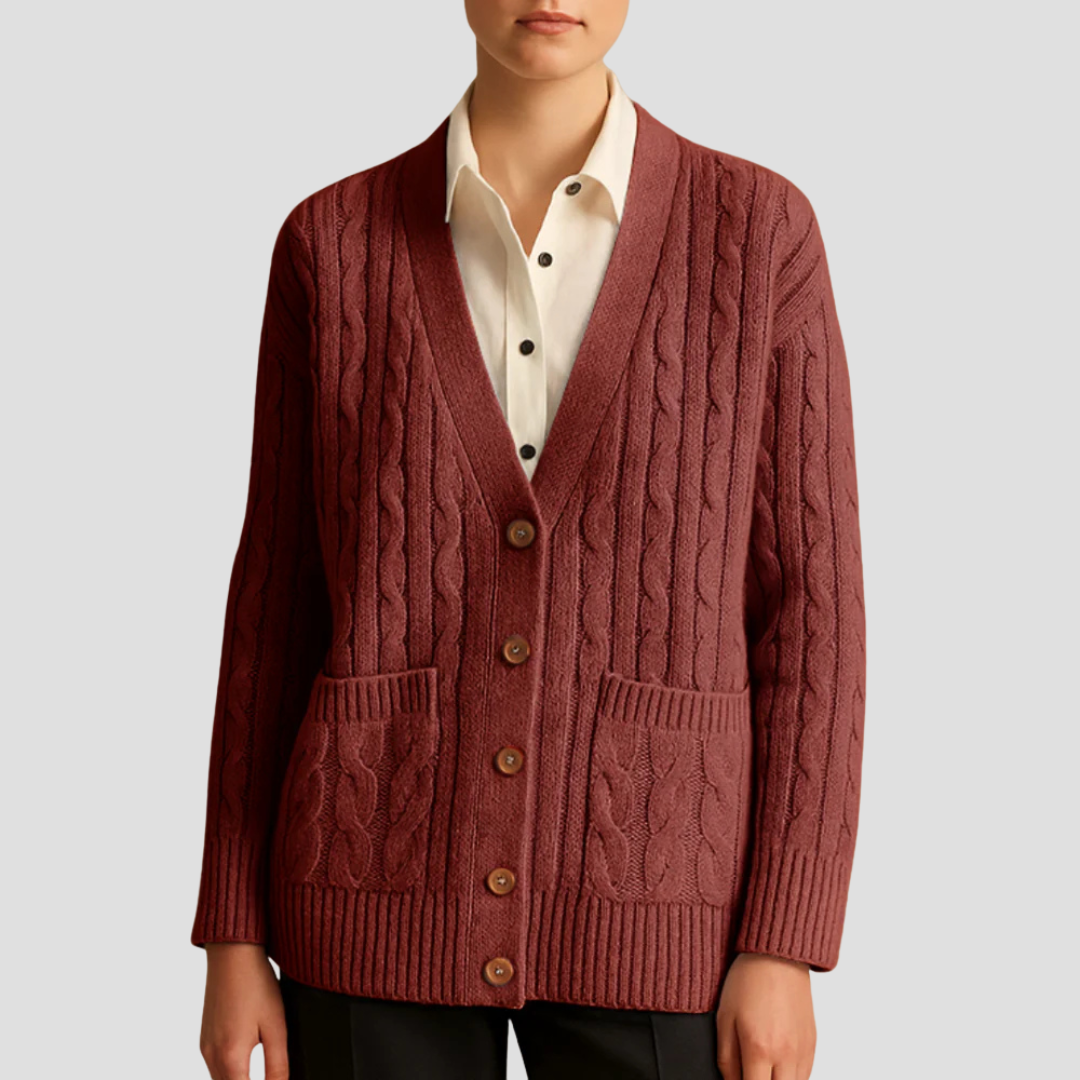Imogen | Cable Knit Cardigan