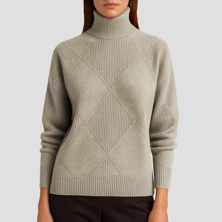Zetta | Ribbed Turtleneck Jumper