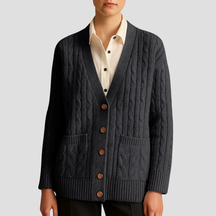 Imogen | Cable Knit Cardigan