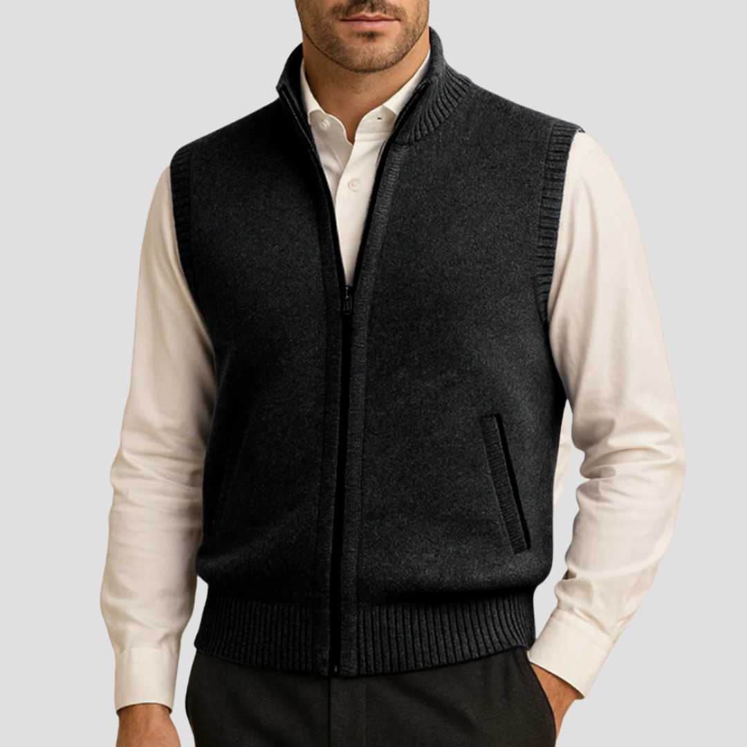Emrys | Zip-Up Knit Gilet