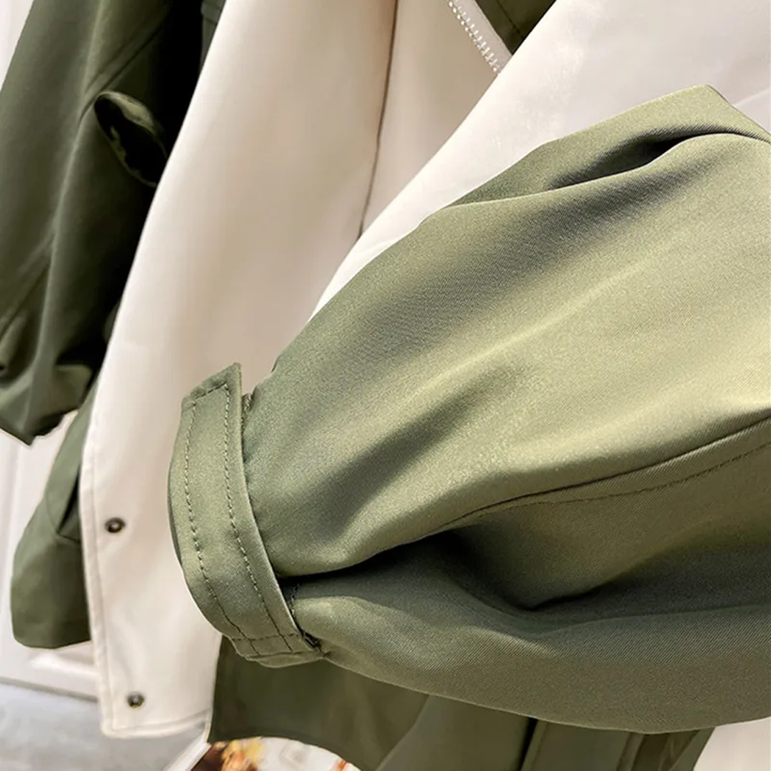 Xanthe | Two-Tone Trench Coat