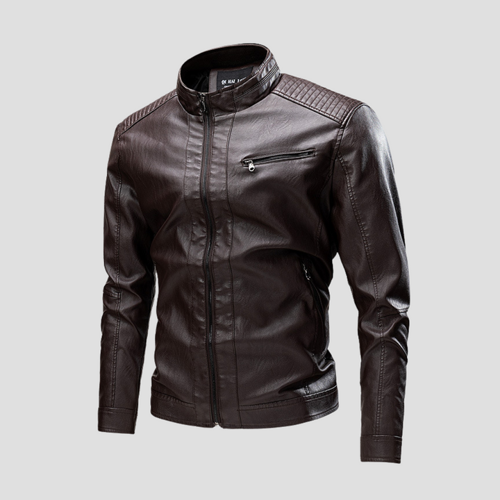 Osbert | Leather Biker Jacket