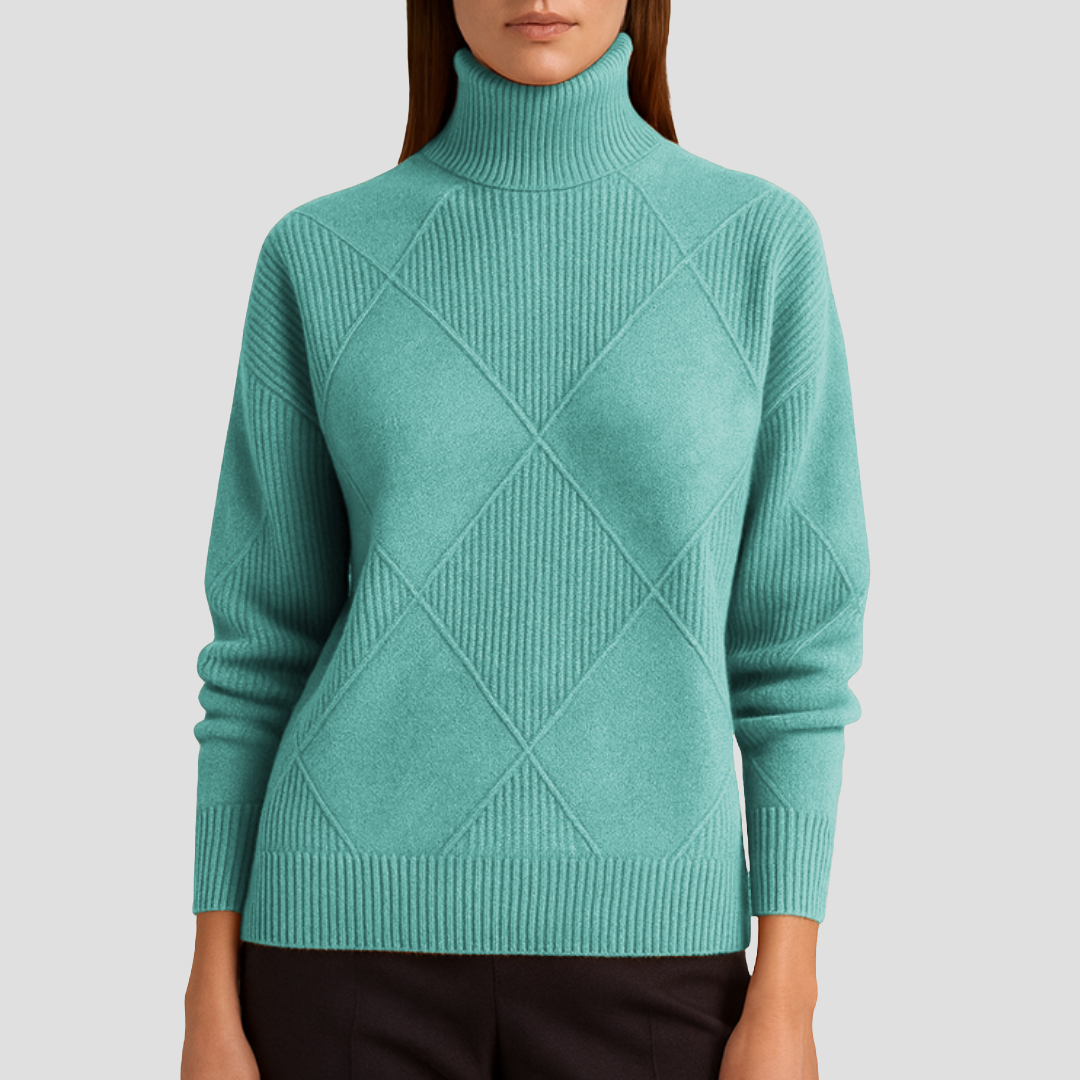 Zetta | Ribbed Turtleneck Jumper
