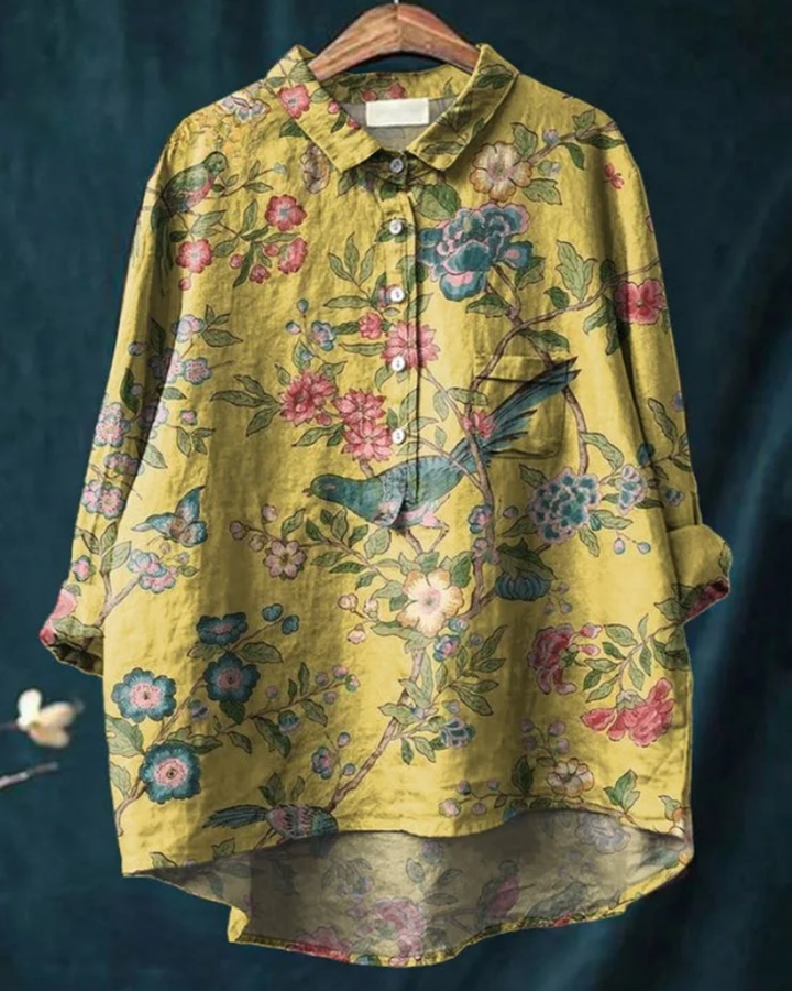 Jenny | Stylish Floral Button-Down Shirt