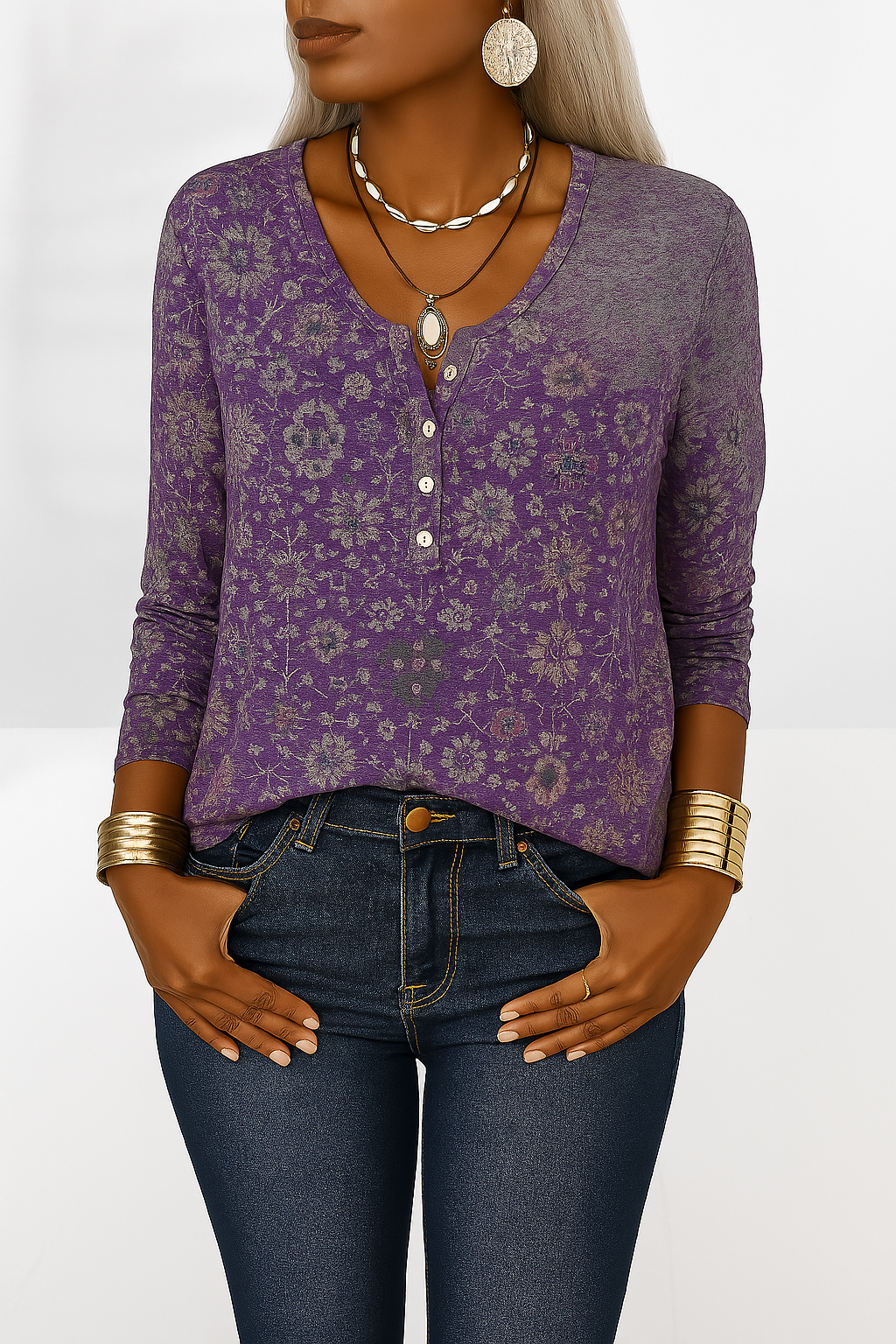 Alina - Elegant Boho Blouse