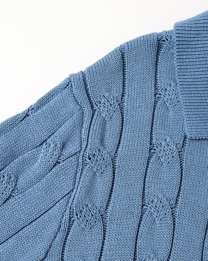FLORENCE Cable Knit Polo