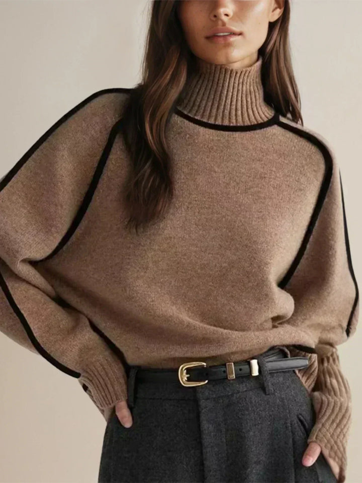 Aisha – Elegant Turtleneck Sweater for Effortless Sophistication