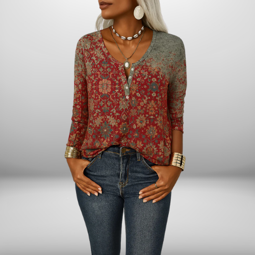 Alina - Elegant Boho Blouse