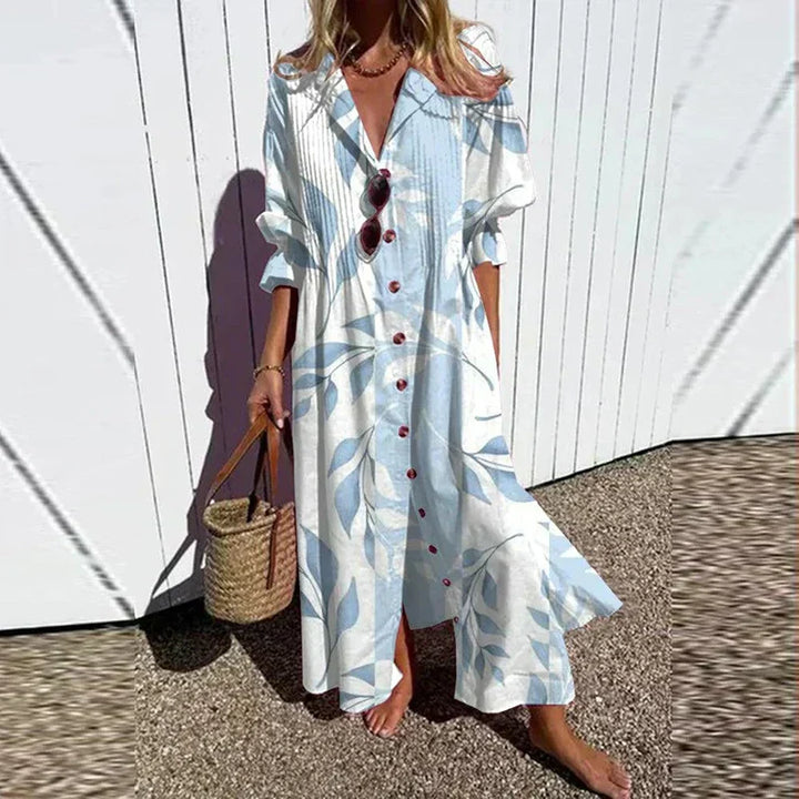 Cassidy - Boho Beauty Puff Sleeve Maxi Dress
