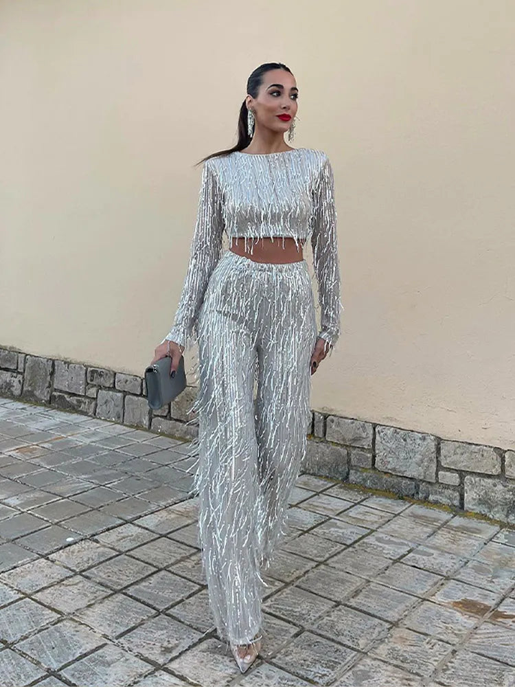 Coraline - Glamorous Sequin Crop