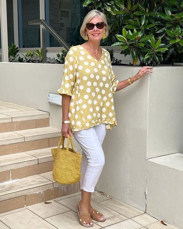 Beth™ | Stylish V-Neck Blouse